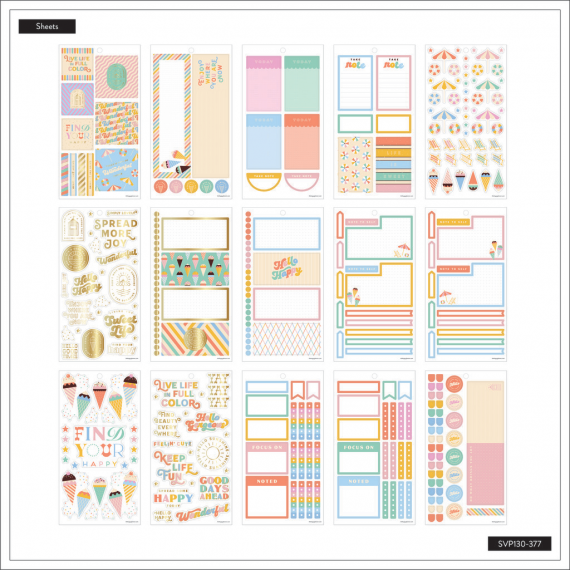 Boardwalk Ice Cream - Big Value Pack Stickers