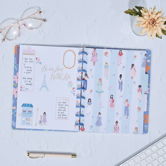 Happy in Paris - Classic Dotted Lined Notebook