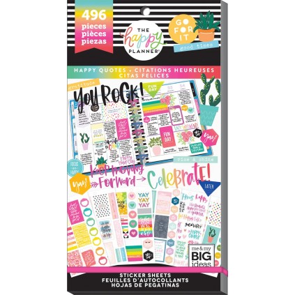 Happy Quotes - Value Pack Stickers