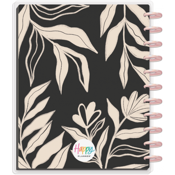 Dancing Leaves - Big Lined Vertical Happy Planner - 12 mnd