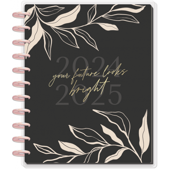 Dancing Leaves - Big Lined Vertical Happy Planner - 12 mnd