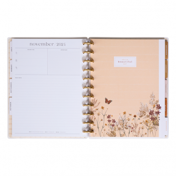 Wild Fields - Big Vertical Happy Planner - 12 mnd