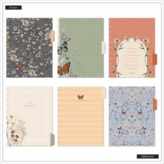 Wild Fields - Big Vertical Happy Planner - 12 mnd