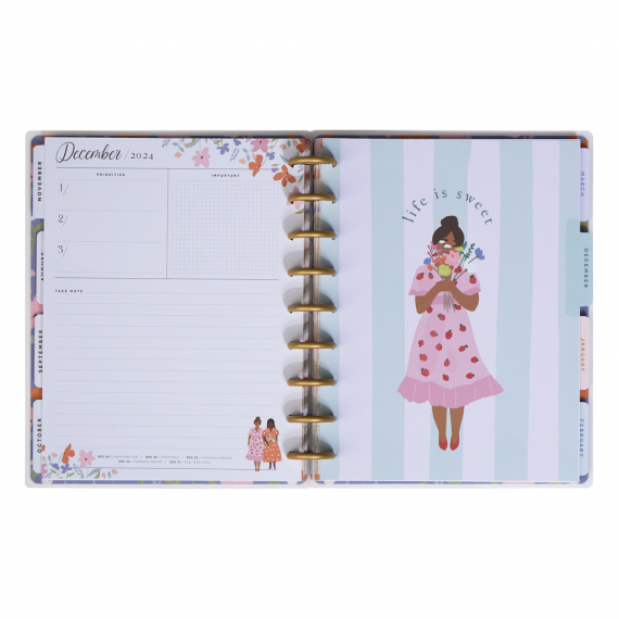 Happy in Paris - Classic Vertical Happy Planner - 12 mnd