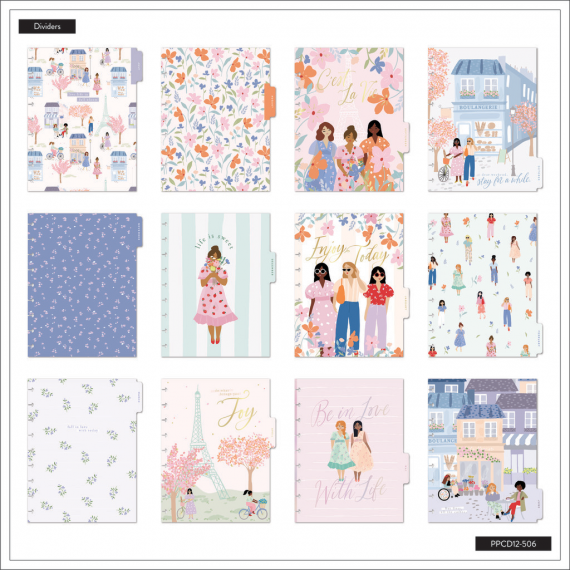 Happy in Paris - Classic Vertical Happy Planner - 12 mnd