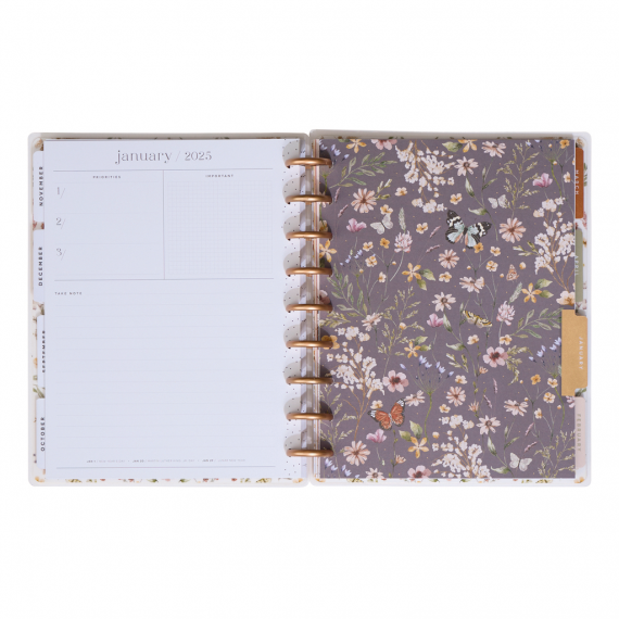 Wild Fields - Classic Color Block Happy Planner - 12 mnd