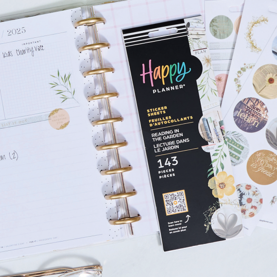 Reading in the Garden - Classic Teacher Happy Planner - 12 mnd
