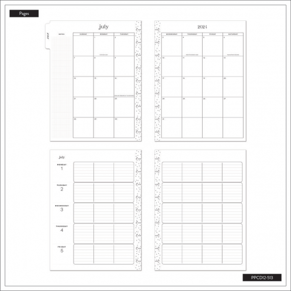 Reading in the Garden - Classic Teacher Happy Planner - 12 mnd