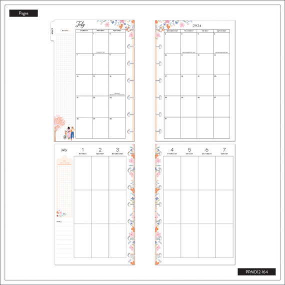 Happy in Paris - Mini Vertical Happy Planner - 12 mnd