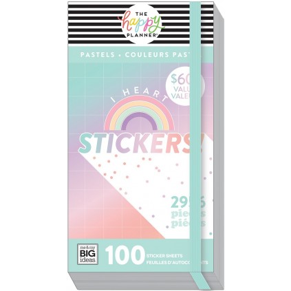 Pastels - 100 Sheets! - Mega Value Pack Stickers