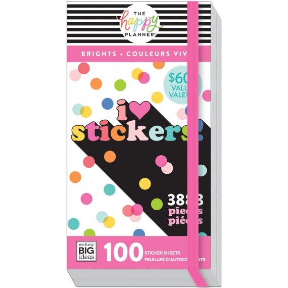 Brights - 100 Sheets! - Mega Value Pack Stickers