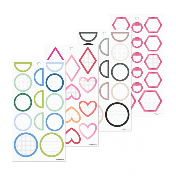 Bright Colorful Boxes - Classic Value Pack Stickers