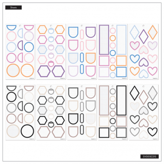 Bright Colorful Boxes - Classic Value Pack Stickers