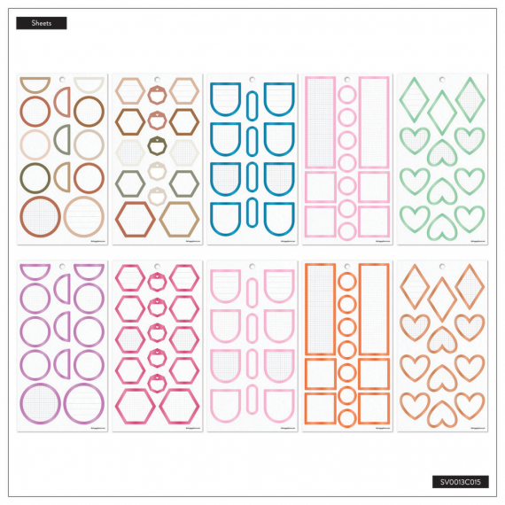 Bright Colorful Boxes - Classic Value Pack Stickers