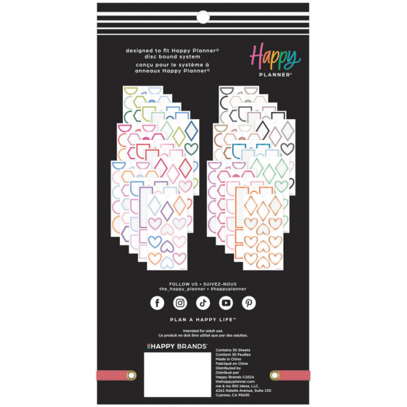 Bright Colorful Boxes - Classic Value Pack Stickers