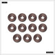 Brown Maple Leaf Cutout Disc Set
