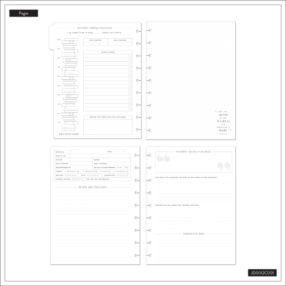 Reading - Classic Disc Bound Guided Journal