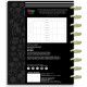 Dark Garden - Classic Vertical 12 Month Deluxe Dated Planner