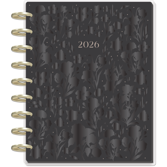 Dark Garden - Classic Vertical 12 Month Deluxe Dated Planner
