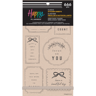 Heritage Charm - Classic 30 Sheet Sticker Value Pack