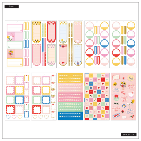 Summer Charm - Classic 30 Sheet Sticker Value Pack