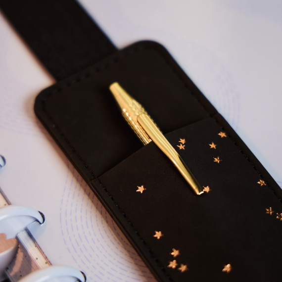 Dainty Neutrals - Vegan Leather Slim Pen Holder
