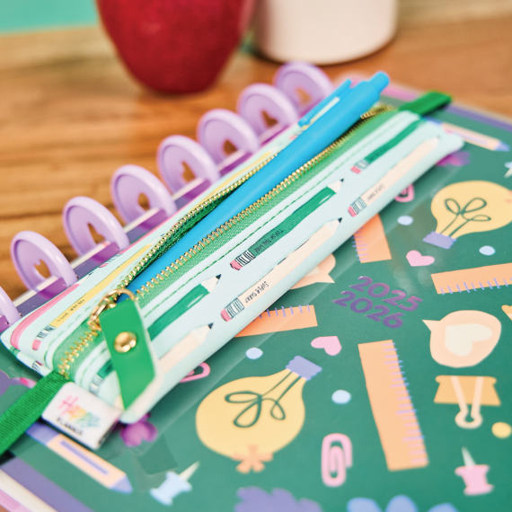 Pawsitive Teacher - Vegan Leather Slim Pen Pouch