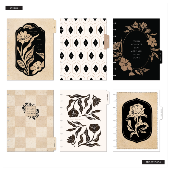 Krafted Florals - Classic Dashboard 18 Month Dated Planner