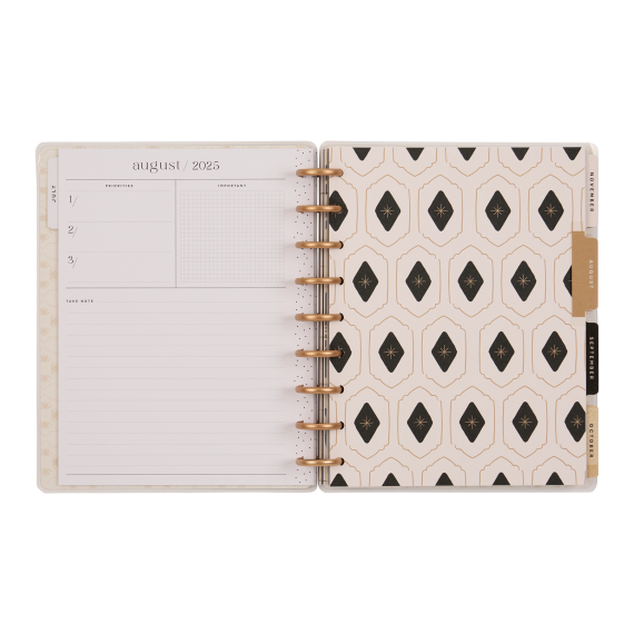 Krafted Florals - Classic Dashboard 18 Month Dated Planner