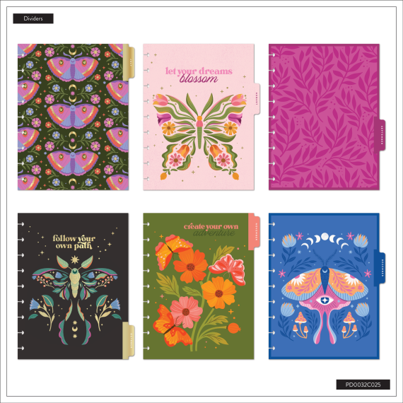 Mystic Blooms - Classic Horizontal 18 Month Dated Planner