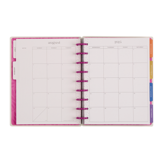 Mystic Blooms - Classic Horizontal 18 Month Dated Planner