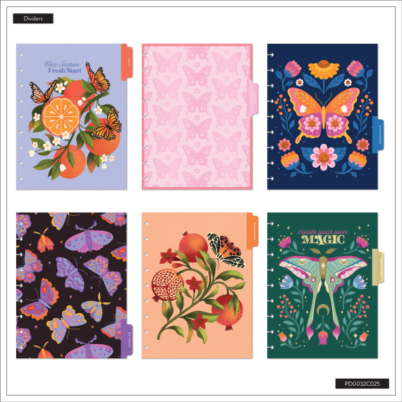 Mystic Blooms - Classic Horizontal 18 Month Dated Planner