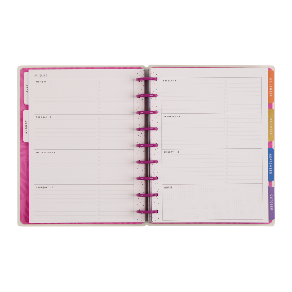 Mystic Blooms - Classic Horizontal 18 Month Dated Planner
