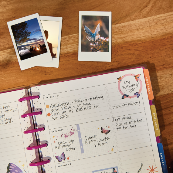Mystic Blooms - Classic Horizontal 18 Month Dated Planner