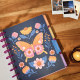 Mystic Blooms - Classic Horizontal 18 Month Dated Planner