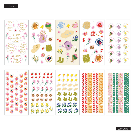 Spring Charm - Classic 30 Sheet Sticker Value Pack