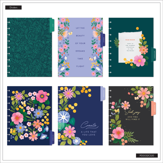 Midnight Meadow - Classic Vertical 18 Month Dated Planner