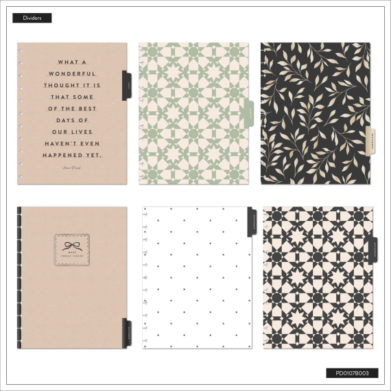 Heritage Charm - Big Dashboard  12 Month Dated Planner