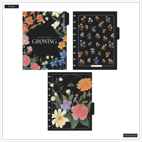 Dark Garden - Classic Dotted Lined Notebook
