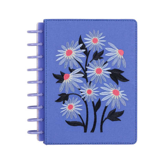 Florescent Embroidery - Classic Vertical Dated Planner