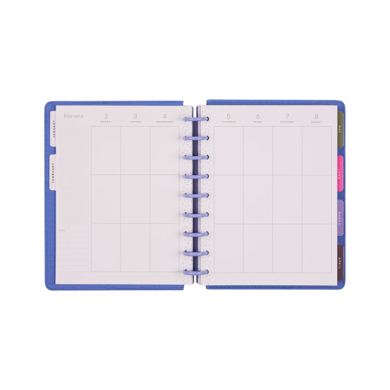 Florescent Embroidery - Classic Vertical Dated Planner