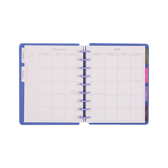 Florescent Embroidery - Classic Vertical Dated Planner