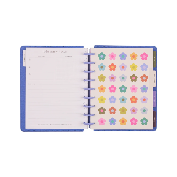Florescent Embroidery - Classic Vertical Dated Planner