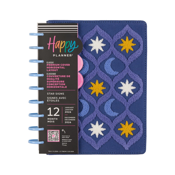 Star Signs - Classic Horizontal Embriodery Dated Planner