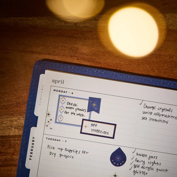 Star Signs - Classic Horizontal Embriodery Dated Planner