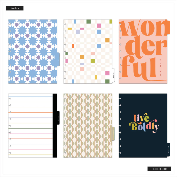 Pop Splash Patchwork - Classic Horizontal Vegan Planner