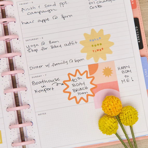 Pop Splash Patchwork - Classic Horizontal Vegan Planner