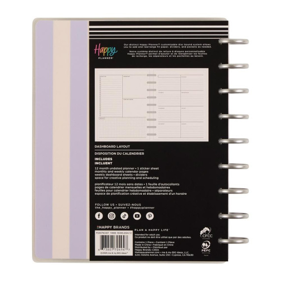 Soft Pop - Classic Dashboard Undated Planner