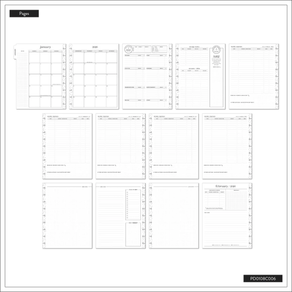 Textured Canvas - Classic Budget Planner