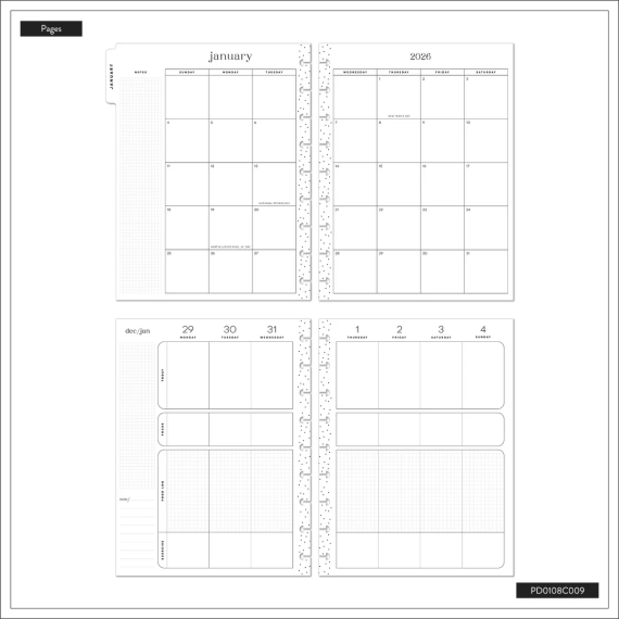 Fitness Icons - Classic Fitness Dated Planner